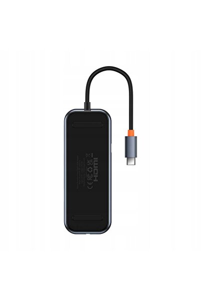 Baseus Hub USB-C la 4xUSB 3.0 gri închis 4 în 1