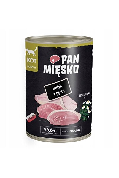 Pan Mięsko Hrană pentru pisici Curcan cu gâscă 24 x 400 g