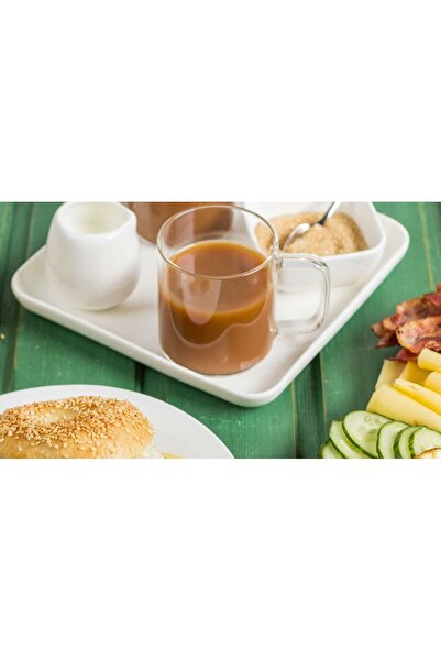 NO BRAND Cană de sticlă pentru ceai și cafea, sticlă termorezistentă cu mâner...