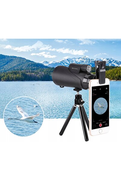 NO BRAND Monocular K&F ZOOM 8x 42mm BaK4 IP65 + Husă Trepied Suport Telefon