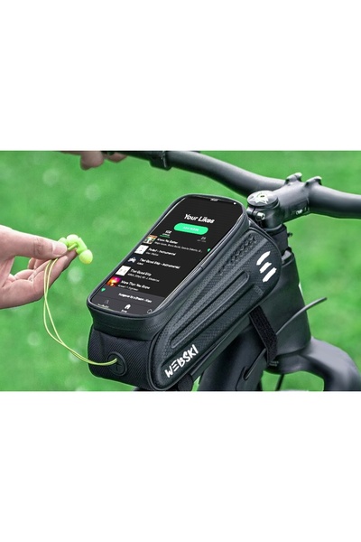 NO BRAND Geantă impermeabilă pentru cadru de bicicletă, husă pentru telefon