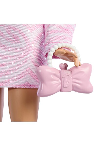 Barbie Set de ținută de lux pentru păpuși, din denim roz, cu jachetă, Jucărie...