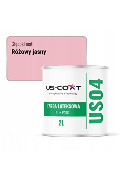 NO BRAND Vopsea latex pentru pereți, culoare roz deschis, H3657, 2L, mat inte...