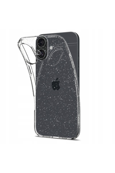 Spigen Husă pentru iPhone 16, cu cristale lichide și sclipici, transparentă, ...