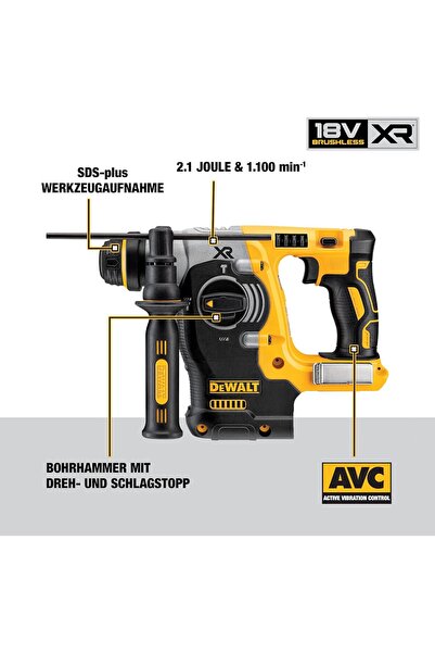 Dewalt Baterie pentru ciocan rotopercutor 18V 2.1J SDS+ XR CUVE RUPTURĂLĂBILĂ...