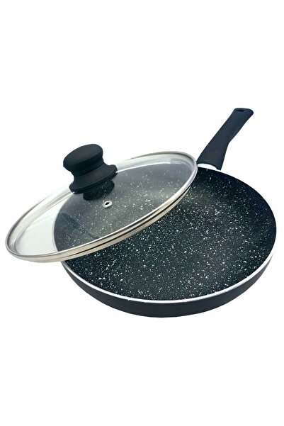 Kinghoff Tigaie cu înveliș de marmură cu capac 24cm, pentru inducție și gaz, ...