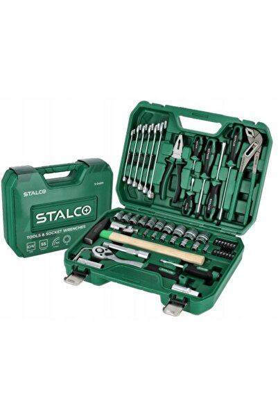 NO BRAND STALCO SET DE CHEI CU CAP DE 1/2 1/4 55 EL 90t S011100055 + RUCSAK C...