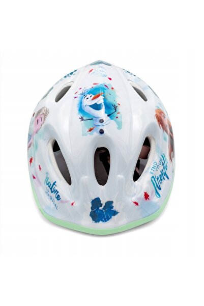 NO BRAND Casca de ciclism DISNEY Frozen 2 Alb/albastru Pentru copii (mărimea M)