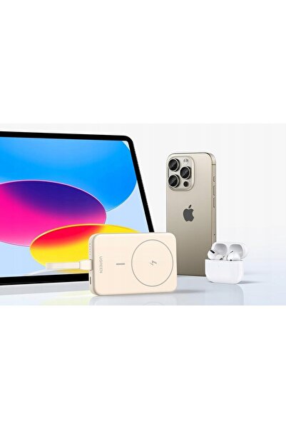 Ugreen Baterie externă magnetică 10000mAh PB760, PD 20W, Magsafe + cablu USB-C