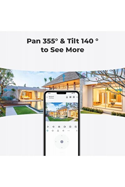 ReoLink Cameră IP wireless Argus B420 3MP Wi-Fi cu baterie reîncărcabilă IP65
