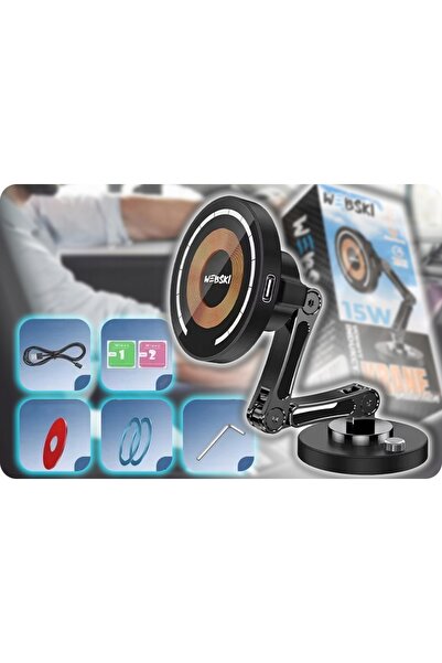NO BRAND ÎNCĂRCĂTOR AUTO FĂRĂ FIR INDUCȚIONAL 15W QUICK CHARGE MAGSAFE
