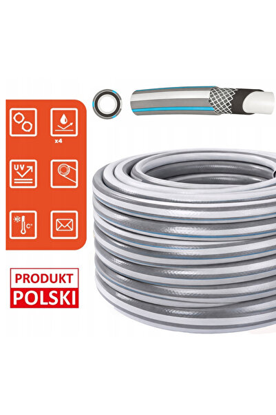 Bradas Furtun de grădină din cauciuc 1/2 " 50m 4 straturi, set modern cu pist...