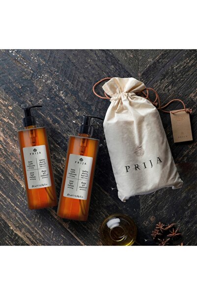 NO BRAND Set PRIJA – SĂPUN LICHID GINSENG 380 ml x 4 + SUPORT