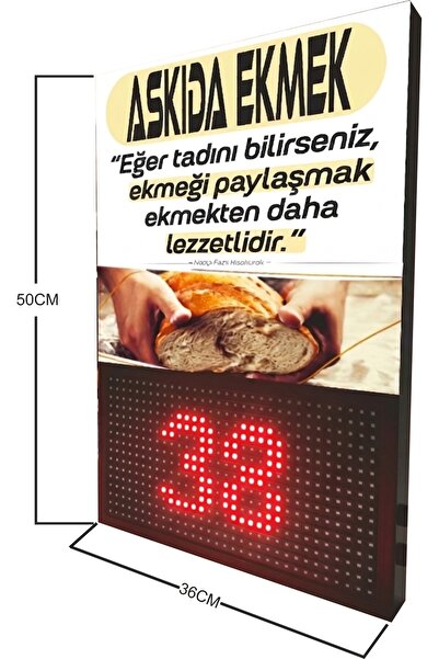 Ledeksis ASKIDA EKMEK LED SAYAÇ