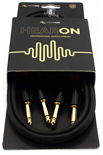 NO BRAND HEARON Select Cablu 2x mufă mare 6,3 – 2x mufă mare TS mono, 5 m, OFC