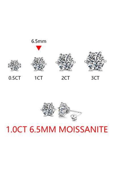 Choice6 Moissanite 1.0CT VVSI1 6.5mm New Arrival 2.0 Carat Moissanite Gemston...