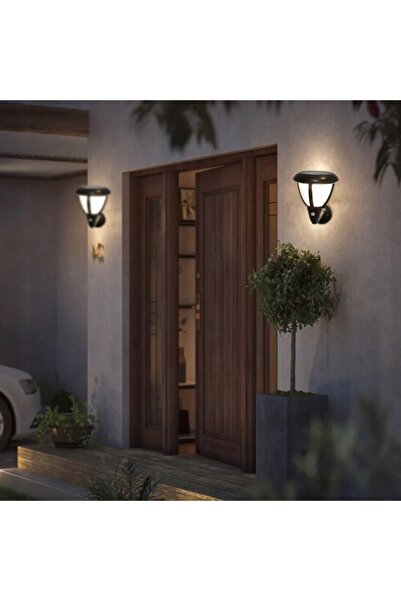 NO BRAND Lampă PREMIUM de exterior, solară, de perete pentru grădină, LED, cu...