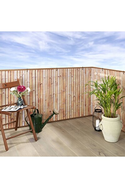 Maximex Paravan de balcon cu model de bambus, 5 m x 85 cm