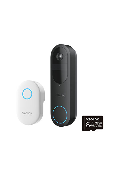 ReoLink Sonerie video inteligentă fără fir cu clopoțel 2K 5MP WiFi IP65