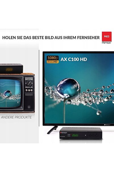 NO BRAND Decodor TV digital prin cablu DVB-C HD MPEG4 Tuner TV prin cablu Opt...