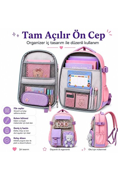ULTIMATE BAG School Bag Set of 3 Imported Luxury School Bag Complete with Lin...