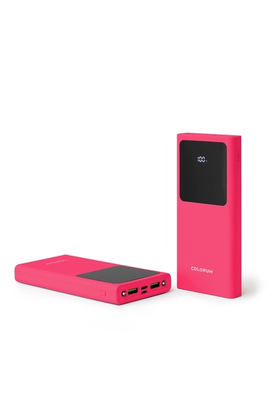 NO BRAND PowerBank 10000mAh 2x USB 5V Roz pentru încărcare