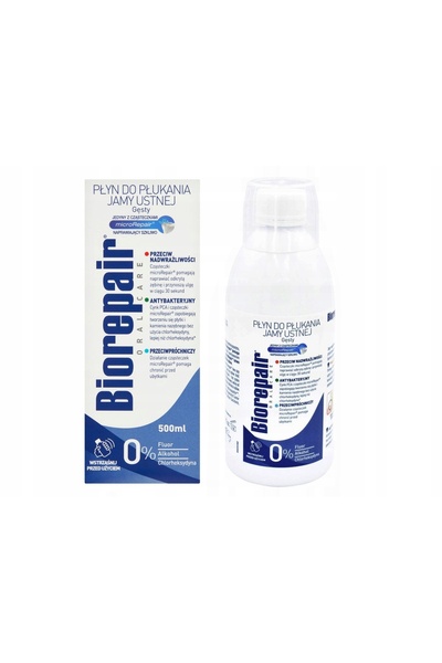 NO BRAND Lichid pentru apă de gură BioRepair Restaurator de salivă 500ml (2 b...