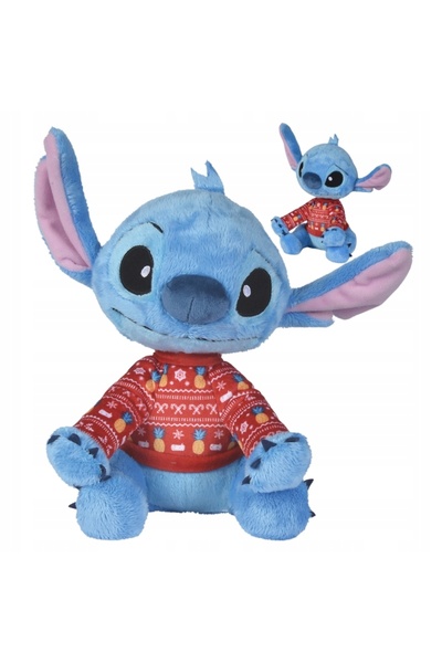 Simba Jucărie de pluș Disney, mascotă, Lilo și Stitch, de Crăciun, de îmbrăți...