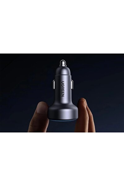 Ugreen Încărcător auto EC307 USB 2x USB-C pentru telefoane, 30W rapid