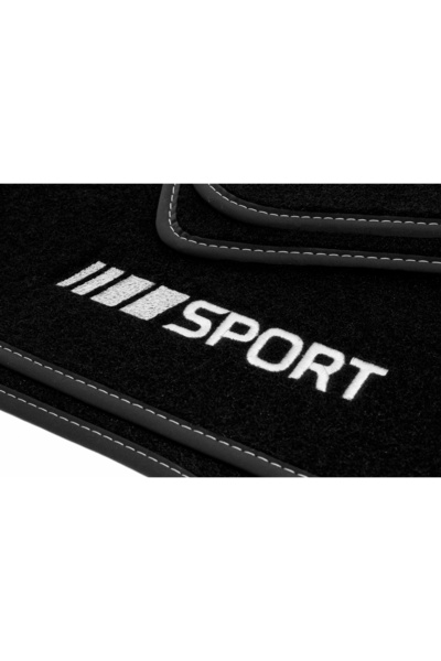 NO BRAND Covorașe de podea sport din velur pentru Mercedes CLA C117 C118