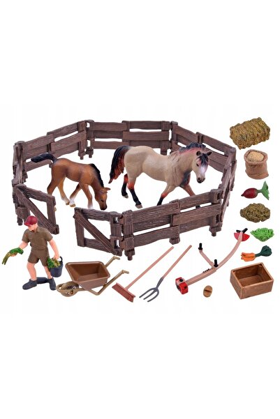 Jokomisiada SERIA ANIMALE FERMA Set mare de animale GARD Figurine CAILI ZA2991