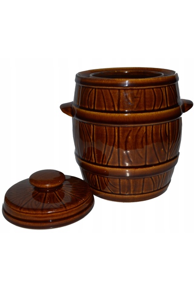 Krystynka Recipient tip caserolă, varză murată, murături, guler etanș, 2,5L, ...