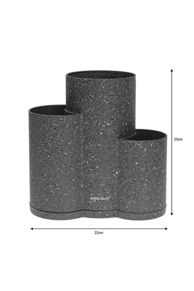 Kinghoff Suport pentru cuțite 22 cm negru tip bloc