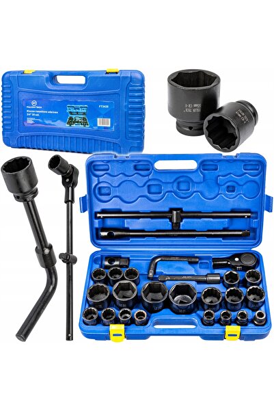 NO BRAND Set de scule Falon-Tech, chei de impact cu tubulare, 26 piese. 3/4''...