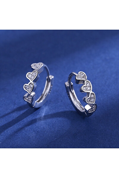 Choice silver color 925 Sterling Silver Zirconia Small Hoop Earring For Girls...