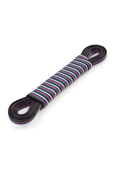 NO BRAND 100x Cablu pentru bandă LED RGBW 5 pini 5 fire 0.35 Rolă 100 metri