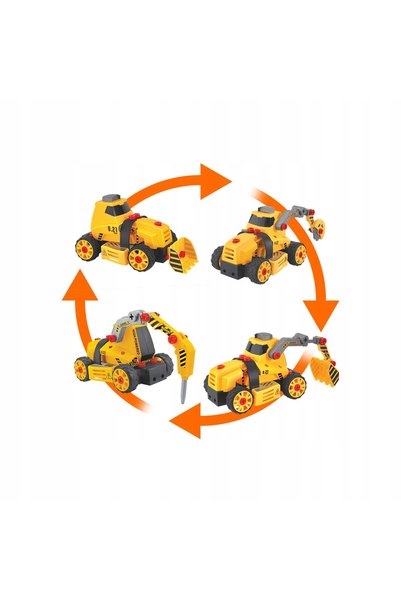NEO Tools SET JUCĂRIE EXCAVATOR CU CIOCAN 4 ÎN 1 PENTRU COPII GD041