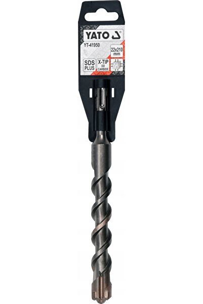 yato Burghiu SDS Plus PREMIUM de 22MM/210MM cu vârf X-Tip pentru mașină de gă...