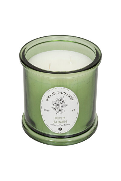 Atmosphera Lumânare aromatică în borcan de sticlă, Iasomie Verde Hapo, 500 g,...