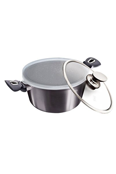 Berlinger Haus Oală de granit 20cm 2,5L, pentru inducție și gaz, cu capac