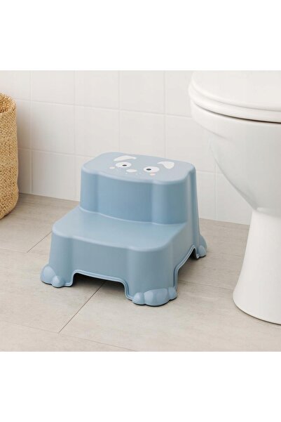 Tender Scaunel pentru copii pentru lavoar 36x34x22 CM Albastru Antiderapant