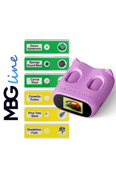 NO BRAND Microscop Digital Binocular pentru Copii, Educativ, 1000x, Set 2 în 1