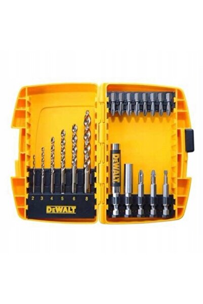 Dewalt DT7921B Casetă cu burghie metalice + burghie 19 bucăți