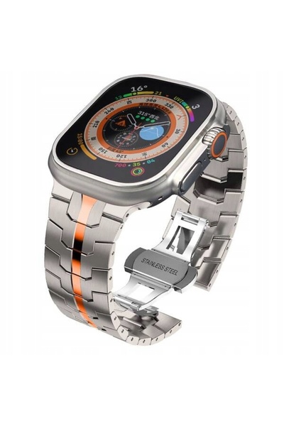 NO BRAND TECH-PROTECT CUREA DIN OȚEL INOXIDABIL PENTRU APPLE WATCH 6 7 8 9 10...