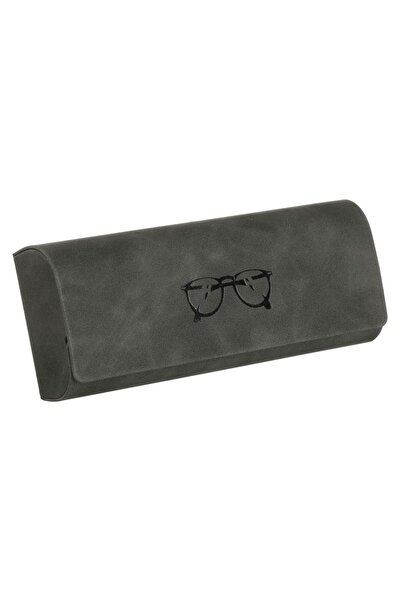 Zâna Casei Grey Envelope Case with Glasses Print for Glasses