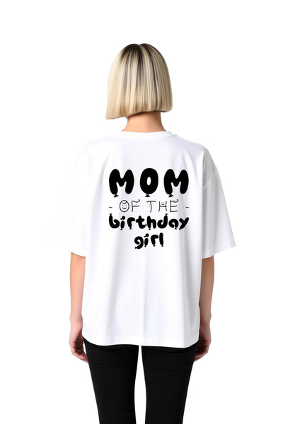 PayBuy Women's Oversize Birthday Themed Printed T-Shirt Relaxed Fit Short Sle...