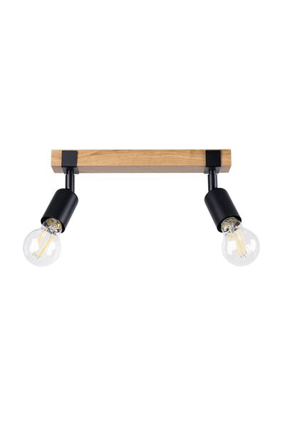 SOLLUX Lampă de tavan ZUCA 2 neagră