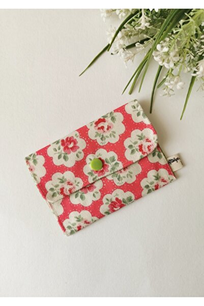 Halley Concept Mercan Vintage Floral Patterned Cotton Fabric Snap Wallet |   ...