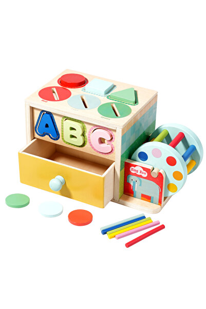 OEM Jucarie Montessori din Lemn 8-in-1 - Centru de Activitati Educative