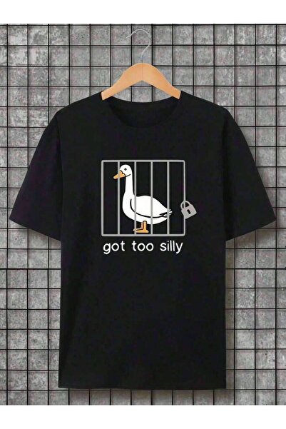 29CUN قميص رجالي بطباعة رسومية مضحكة لـ "Got Too Silly Humorous Goose Cage" -...